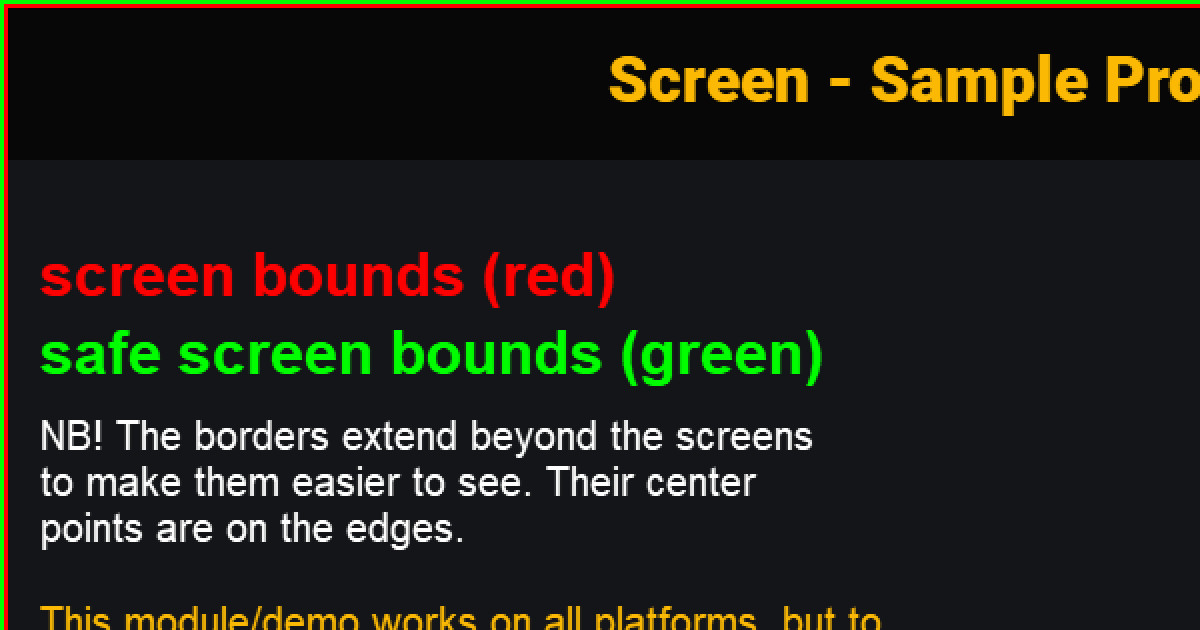 Screenshot of screen.lua