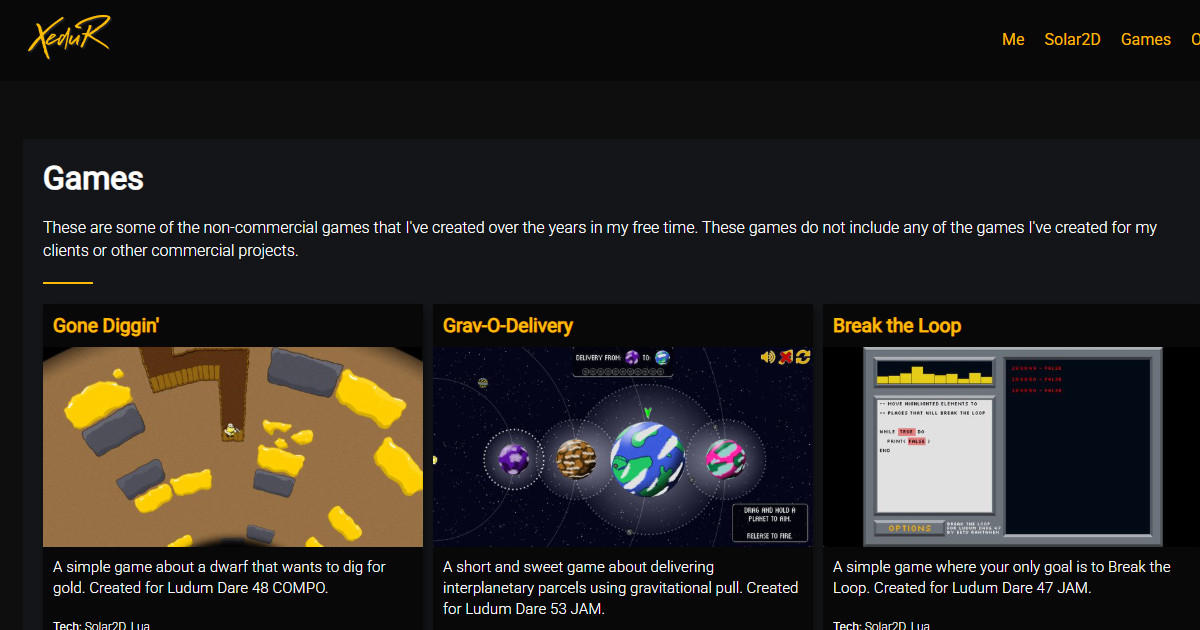 Screenshot of XeduR.com